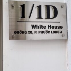 Bảng số nhà inox