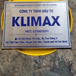 BẢNG HIỆU INOX TRẮNG MẪU 08