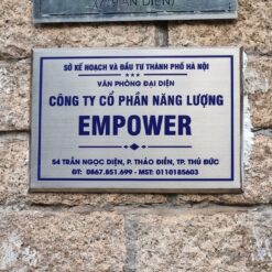 BẢNG HIỆU INOX TRẮNG MẪU 10