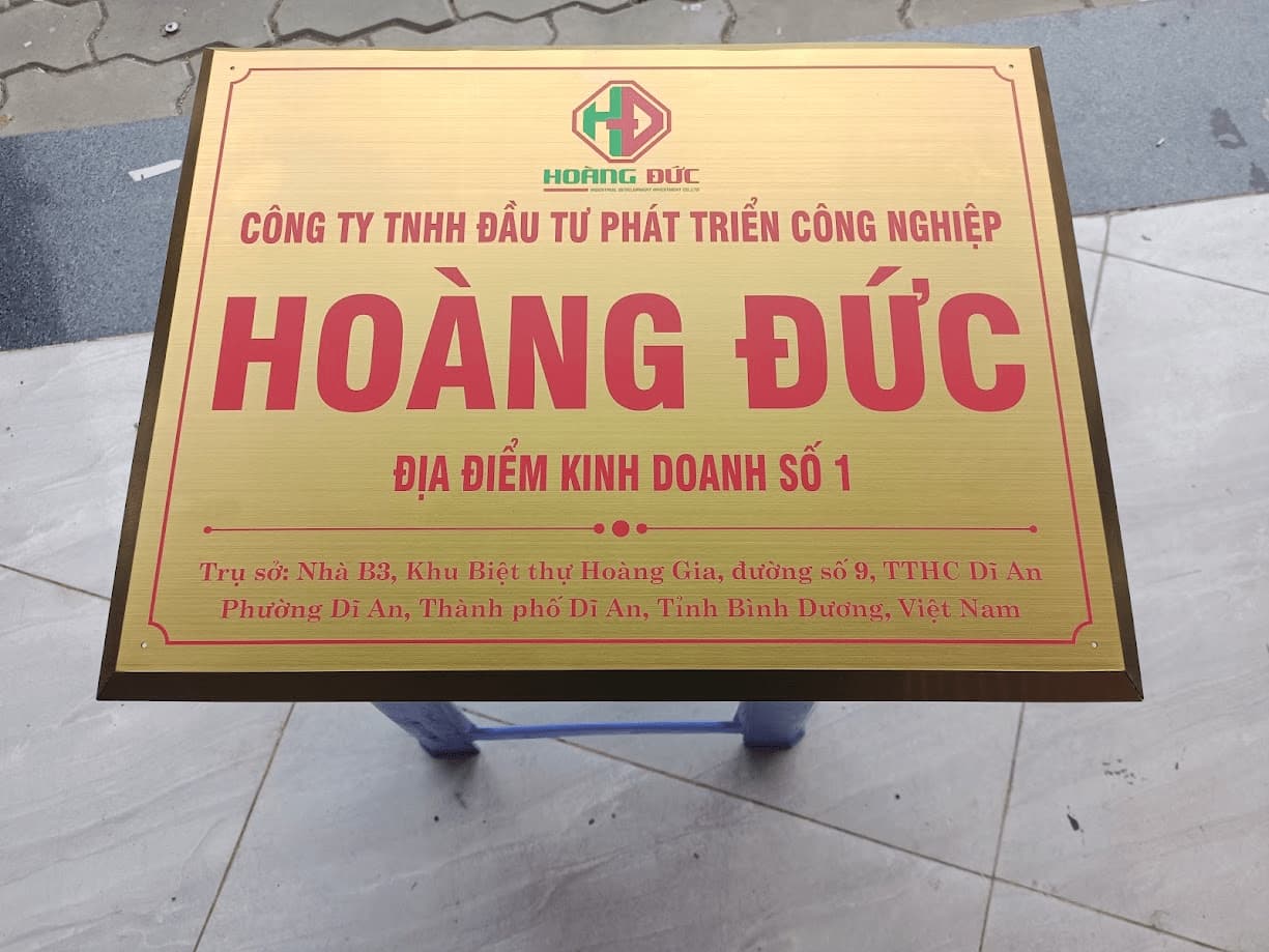 Bảng hiệu inox tại tp. HCM