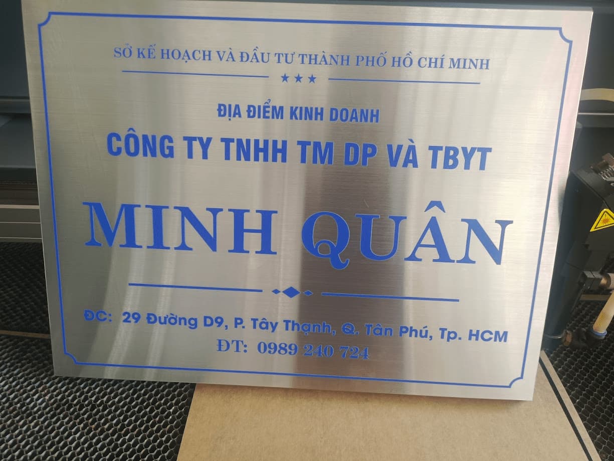 Bảng hiệu inox ăn mòn tại Thủ Đức