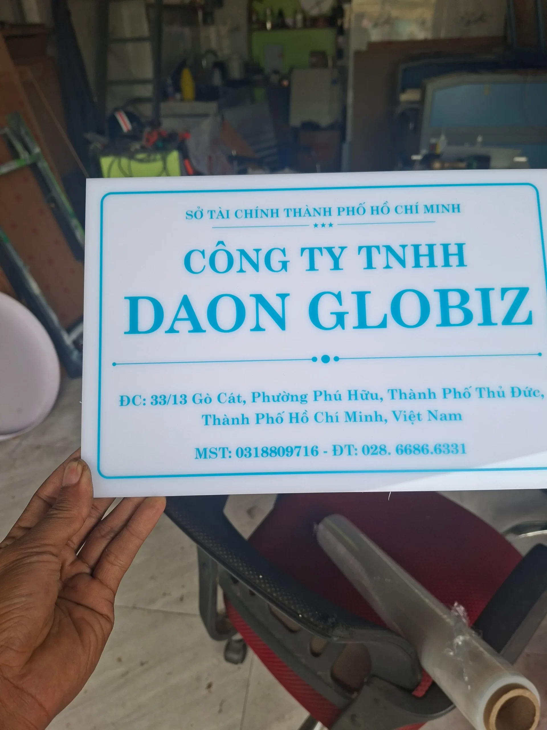 Bảng hiệu mica in Uv tại thủ đức 