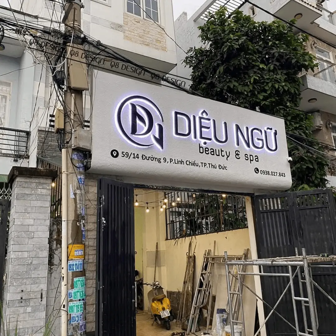 Thi công bảng hiệu spa giá rẻ