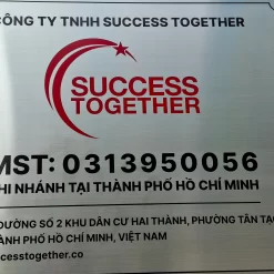 Bảng Hiệu Inox Trắng Xước Ms 15