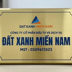 Bảng hiệu inox vàng Ms 01