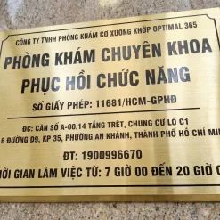 Bảng hiệu inox vàng Ms03