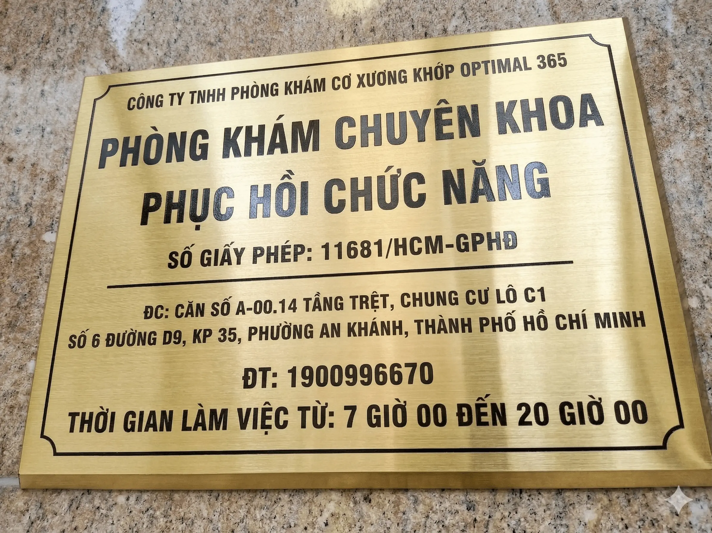 Bảng hiệu inox vàng Ms03