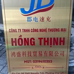 Bảng inox vàng 304 Ms 11