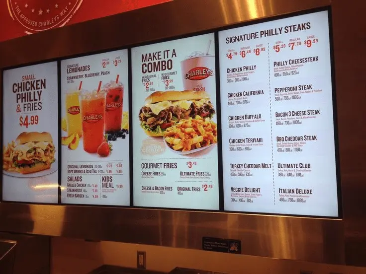 Menu hộp đèn
